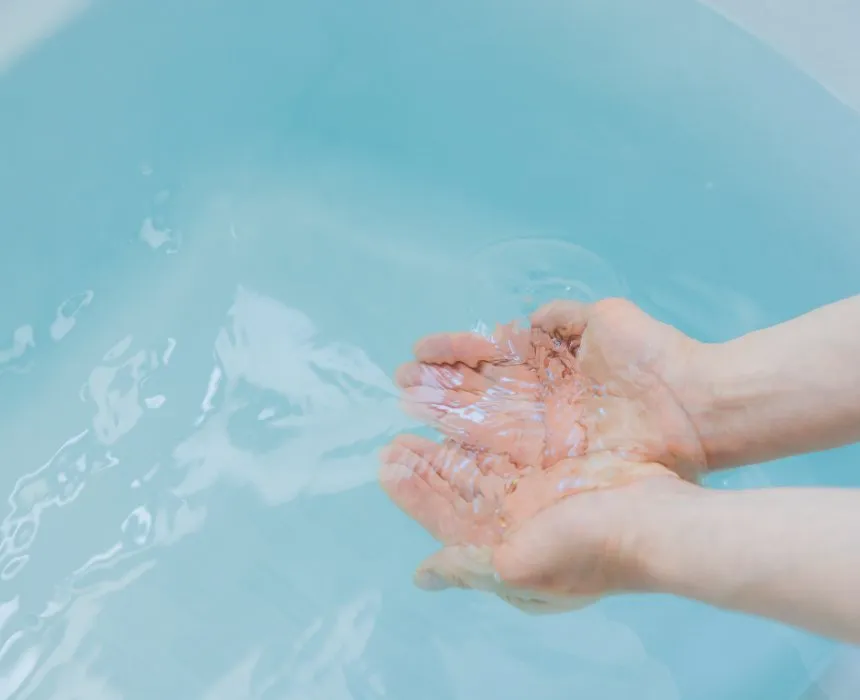 40度のお湯洗い