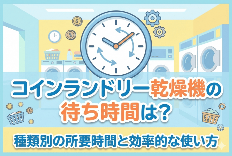 コインランドリーの時間解説についての記事のサムネイル