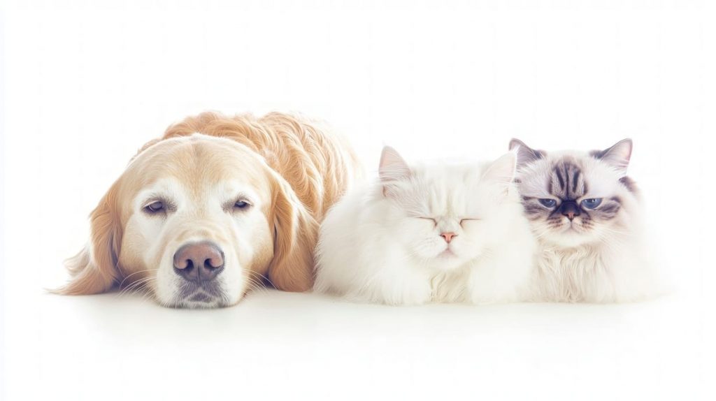 毛の長い動物の写真