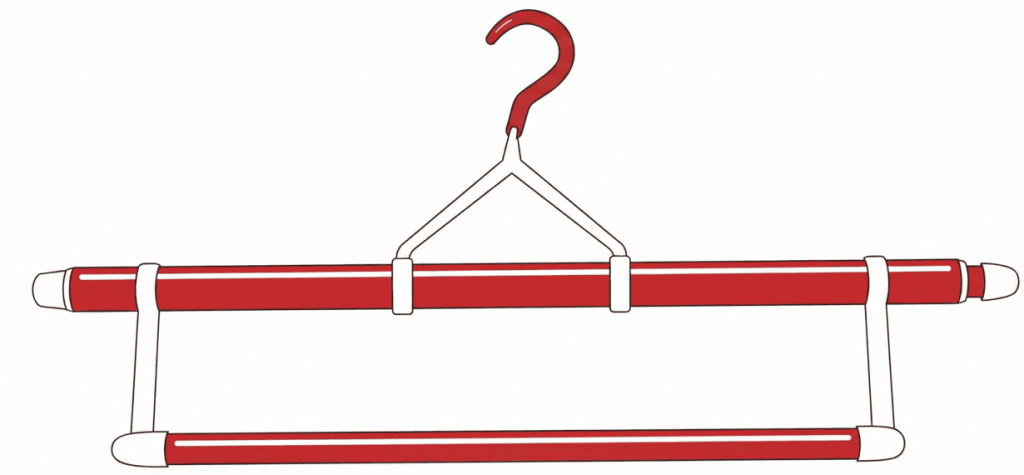 着物ハンガーのイラスト