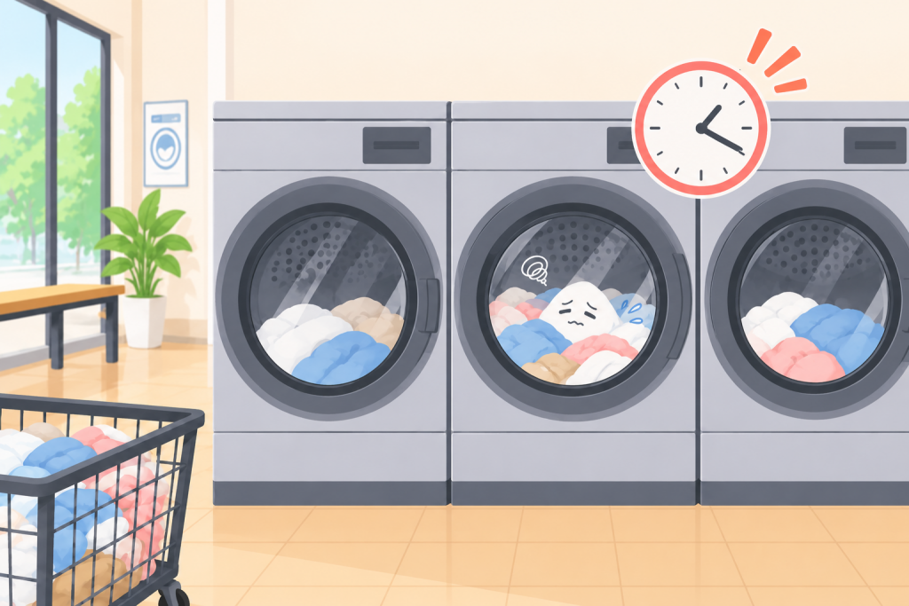 洗濯物を放置しているイメージ
